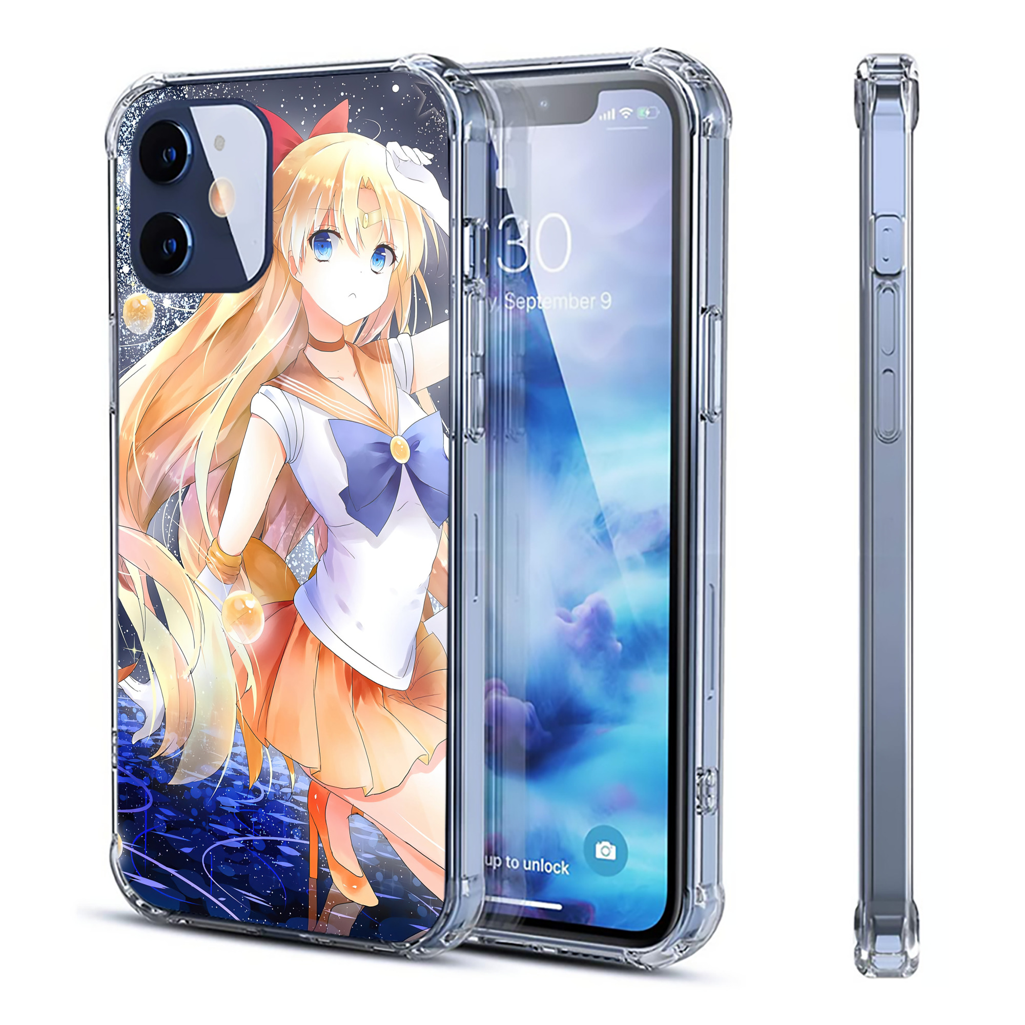 （画像用） 美少女戦士セーラームーン Sailor Moon 【iPhone 12シリーズ対応】透明スマホケース（クリアソフトケース）